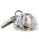 Transparent Professional Visible Padlock Lock for Locksmith Lock Training Trainer  30mm