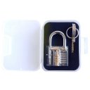 Transparent Professional Visible Padlock Lock for Locksmith Lock Training Trainer  30mm