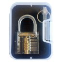 Transparent Professional Visible Padlock Lock for Locksmith Lock Training Trainer  30mm