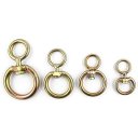 Hardware Tool Zinc Plating Swivel Eye to Eye Swivel 10 in 1 Pack 4#