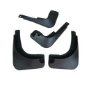 Car Splash Guard ABS Car Dirtboard 4 In 1 Pack Black Ford 09 Fiesta 09-12 Hatchback