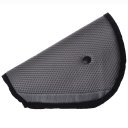 Universal Triangle Child Car Safety Belt Adjuster Pad Gray