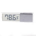 Car Suction Base Electronic Temperature Thermometer Silver