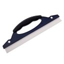 Car D Shape Water Squeegee Wiper Blade Pad Phone Pasting Tool Blue