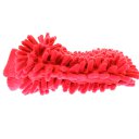 Car Household Use Chenille Superfine Fibers Clean Dishcloth Coral Gloves Red