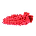 Car Household Use Chenille Superfine Fibers Clean Dishcloth Coral Gloves Red