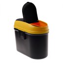 Auto Car Mini Cover Flip Trash Rubbish Can Garbage Dust Box Yellow