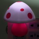 Plugging In Little Night Lamp LED Cartoon Style Mushroom Appearance Night Lamp  White