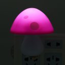 Plugging In Little Night Lamp LED Cartoon Style Mushroom Appearance Night Lamp  Pink