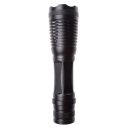 T6 Flashlight Outdoor Strong Light Flashlight  Highlight Blasting Flash Black