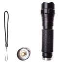 T6 Flashlight Outdoor Strong Light Flashlight  Highlight Medium Light Blasting Flash Black