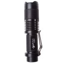 T6 Flashlight Outdoor Strong Light Flashlight  Highlight Medium Light Blasting Flash Black