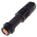 T6 Flashlight Outdoor Strong Light Flashlight  Highlight Medium Light Blasting Flash Black