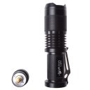 T6 Flashlight Outdoor Strong Light Flashlight  Highlight Medium Light Blasting Flash Black