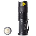 T6 Flashlight Outdoor Strong Light Flashlight  Highlight Medium Light Blasting Flash Black