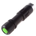 T6 Flashlight Outdoor Strong Light Flashlight  Highlight Medium Light Blasting Flash Black