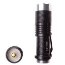 T6 Flashlight Outdoor Strong Light Flashlight  Highlight Medium Light Blasting Flash Black