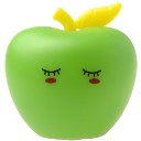 Plugging In Little Night Lamp LED Cartoon Style Apple Appearance Night Lamp  Green
