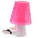Plugging In Little Night Lamp LED Cartoon Style Umbrella Appearance Night Lamp  Red
