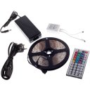 LED Light Strip Light-emitting Diode 3528SMD 300LED RGB IP65 5 Meters 44 Keys Controller 5A Power Blister Suit