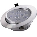 LED Light Ceiling Light Downlight High-gloss Silver White Light 9W