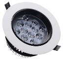 LED Ceiling Light Downlight 360 Degree Rotated Matte White Warm 12W