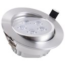 LED Light Ceiling Light Downlight High-gloss Silver White Light 5W