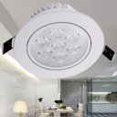 LED Light Ceiling Light Downlight Matte White Warm Light 7W