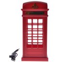 Telephone Booth Designed USB Charging LED Night Lamp Touch Sensor Table Desk Light