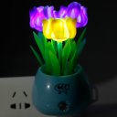 Energy-saving LED Color Rose Light-Operated Mode Night Light Lamp