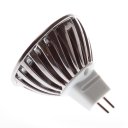 LED Spotlight Lighting Light Emitting Diode 5050 White (6000-6500K) GU10 Silver 4W