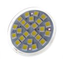 LED Spotlight Lighting Light Emitting Diode 5050 Warm White (3000-3500K) GU10 Silver 4W