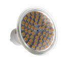 LED Spotlight Lighting Light Emitting Diode 3528 Warm White (3000-3500K) GU10 Silver 3.5W