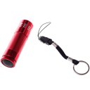 9 Lights Mini Flashlight Torch Red