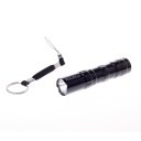 Aluminum Alloy Outdoor Sport LED Flashlight Torch Water Resistant Black