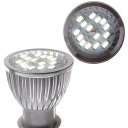 LED Spotlight Lighting Light Emitting Diode 5730 White (6000-6500K) GU5.3 Silver