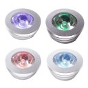 LED Colourfull Lights Lighting Light Emitting Diode COB White (6000-6500K) E27 3W RGB Silver