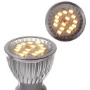 LED Spotlight Lighting Light Emitting Diode 5730 Warm White (3000-3500K) E27 Silver