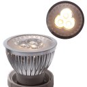 LED Spotlight Lighting Light Emitting Diode Warm White (3000-3500K) GU10 Silver