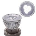 LED Spotlight Lighting Light Emitting Diode White (6000-6500K) E27 Silver