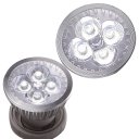 LED Spotlight Lighting Light Emitting Diode White (6000-6500K) E27 Silver