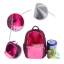 Tote Diaper Backpack Nylon Water Resistant Bag Insulation Bottle Pocket Water-repellent Purple