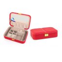 Jewelry Box Casket Box Exquisite Makeup Case Organizer Red