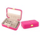 Jewelry Box Casket Box Exquisite Makeup Case Organizer Red