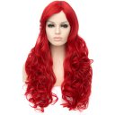 Long Curly Hair Wigs A351 LW1510 Red