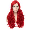 Long Curly Hair Wigs A351 LW1510 Red