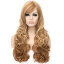 Long Curly Hair Wigs A1137 LW1467 Brown Highlights