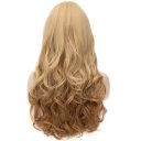 Long Curly Hair Wigs A1137 LW1467 Brown Highlights