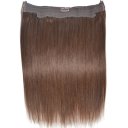 Flip in 100% Human Hair No Shedding Halo Extension Hair Silk Straight 16 inch #4