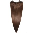 Flip in 100% Human Hair No Shedding Halo Extension Hair Silk Straight 20 inch #4